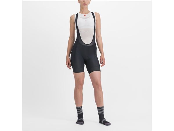 PRIMA BIBSHORT BLACK/HIBISCUS