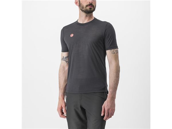 CASTELLI MERINO TEE LIGHT BLACK