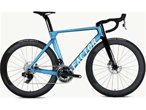 BICICLETA FACTOR ONE DISC FORCE AXS AQUA BLUE TALLA 52